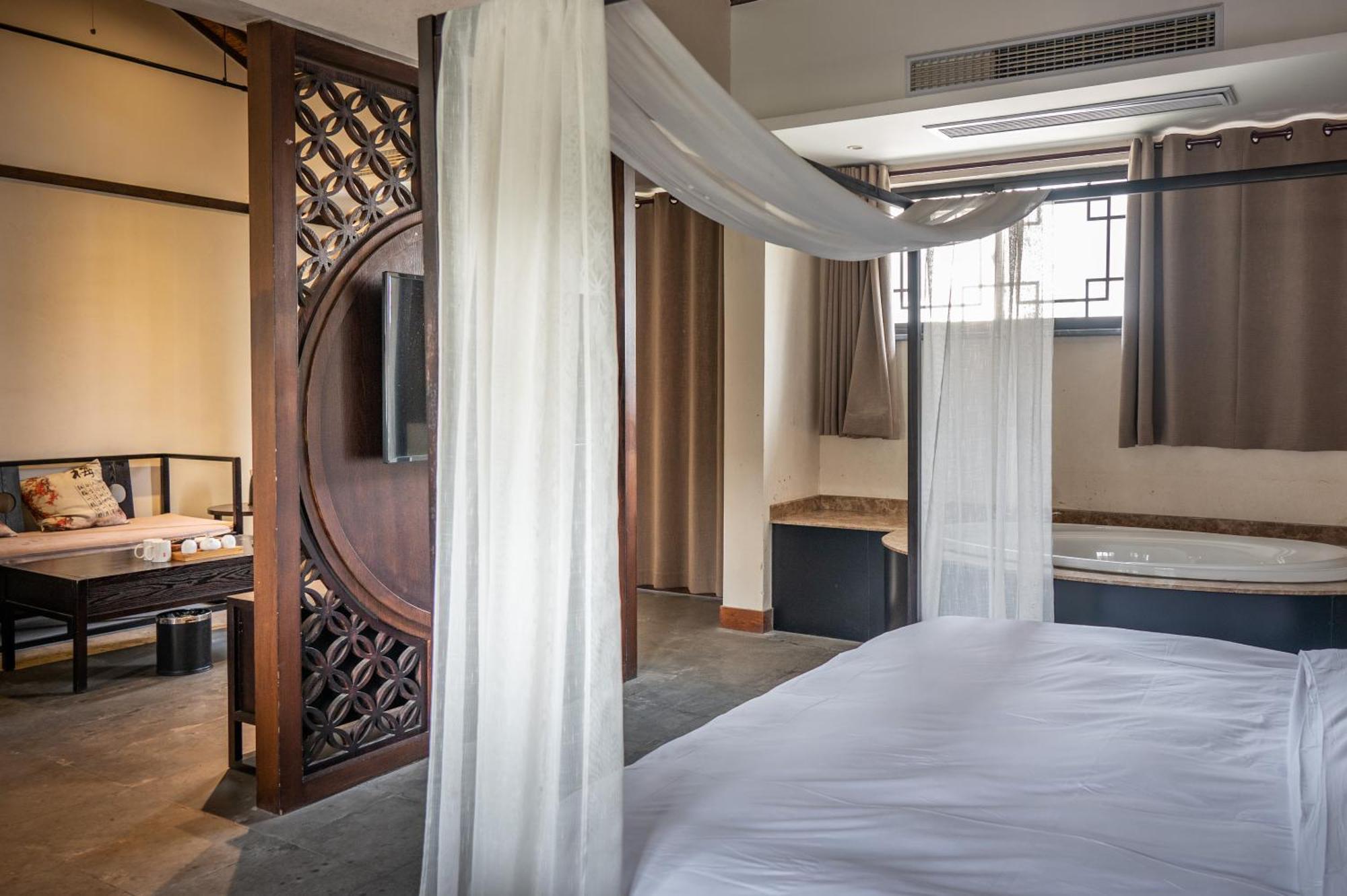 Tingjian Musu Private Soup Design Homestay - South Gate Of Wuzhen Xizha Scenic Area Tongxiang Luaran gambar