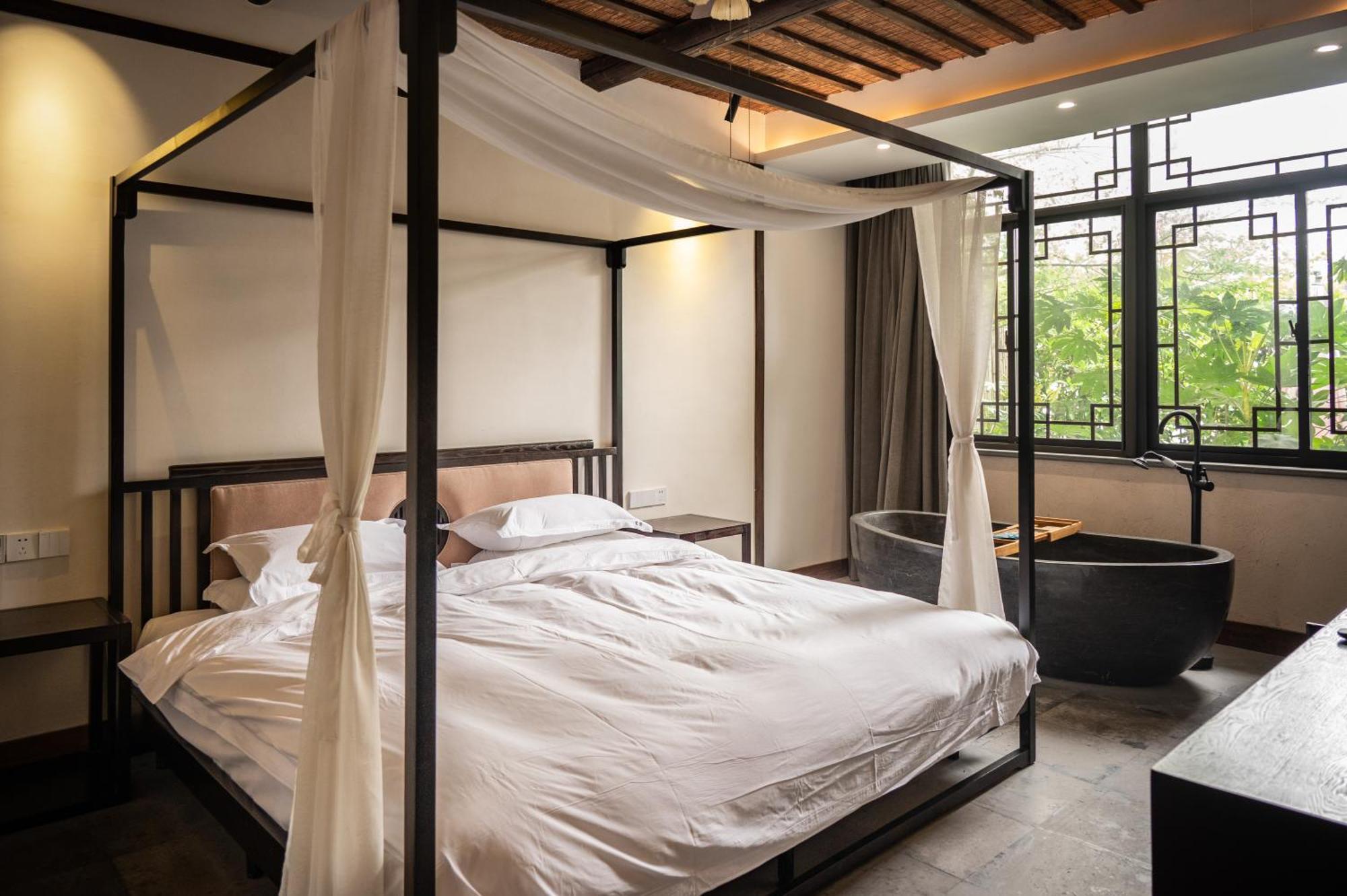 Tingjian Musu Private Soup Design Homestay - South Gate Of Wuzhen Xizha Scenic Area Tongxiang Luaran gambar