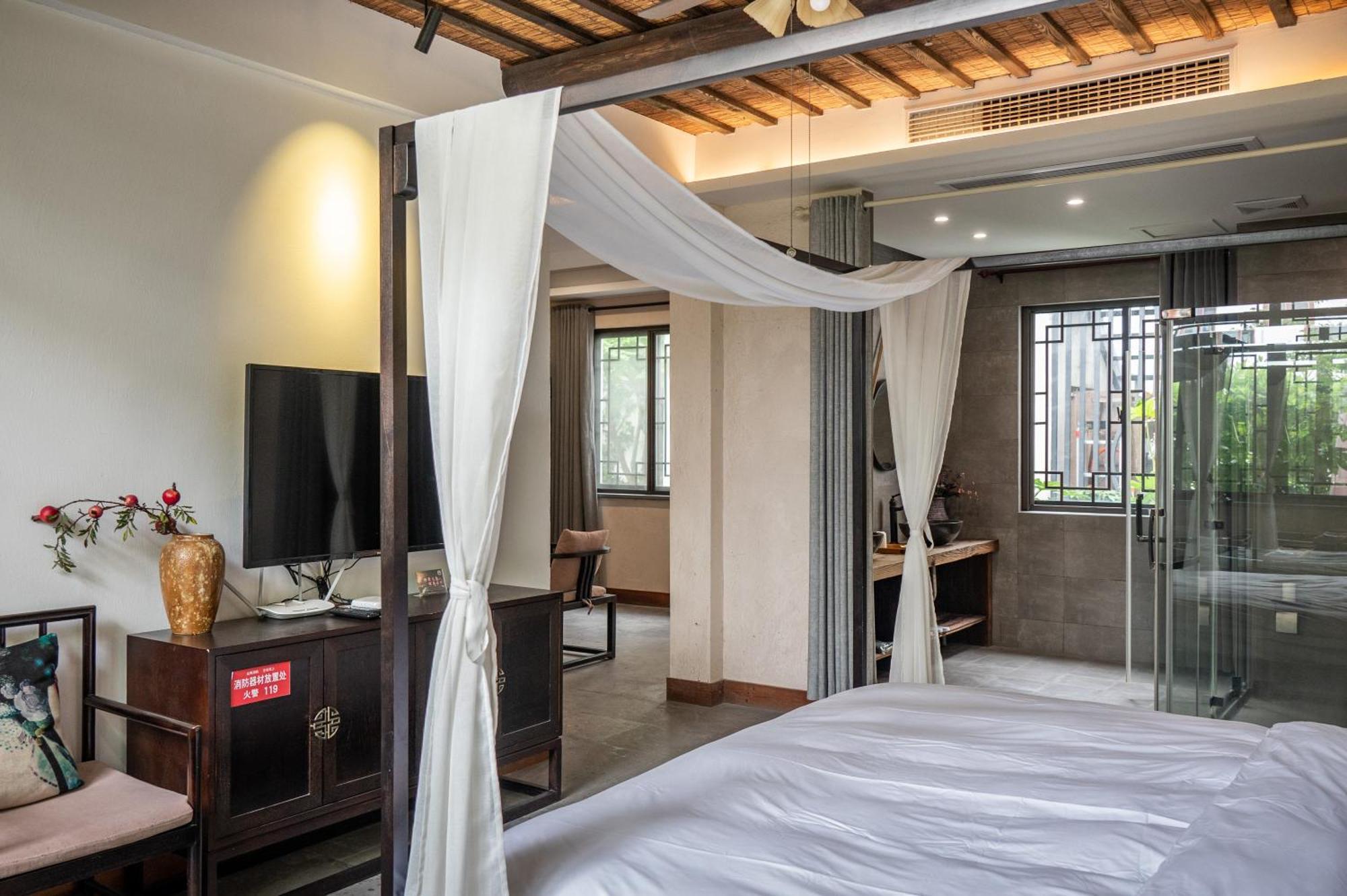 Tingjian Musu Private Soup Design Homestay - South Gate Of Wuzhen Xizha Scenic Area Tongxiang Luaran gambar